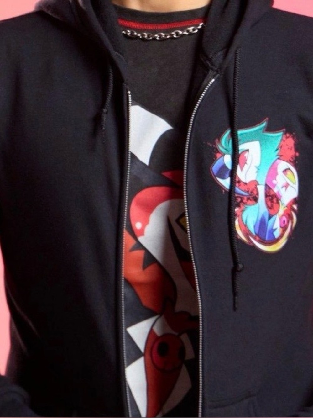EUC HELLUVA BOSS STOLASH & BLITZ Pride Hoodie Hot Topic